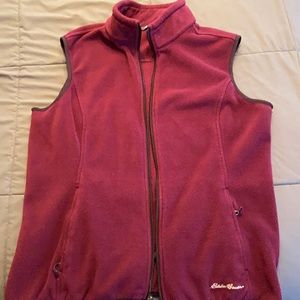Eddie Bauer burgundy vest size large